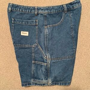 Rhythm Blue Jean Patch Pocket Carpenter Shorts